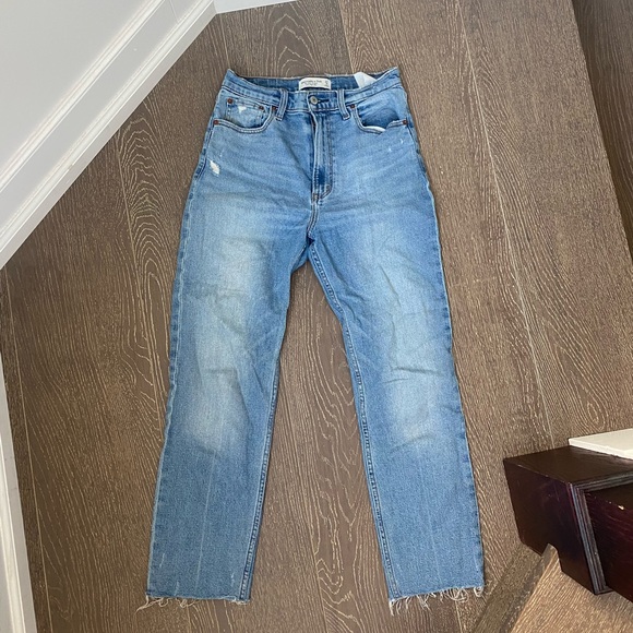 Abercrombie & Fitch Denim - Abercrombie & Fitch the ankle straight ultra high rise